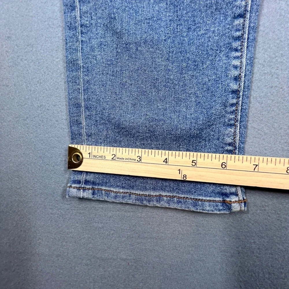 Lands' End Blue Jeans Straight Leg Stretch Denim Womens Size 4 533625 - Picture 10 of 10